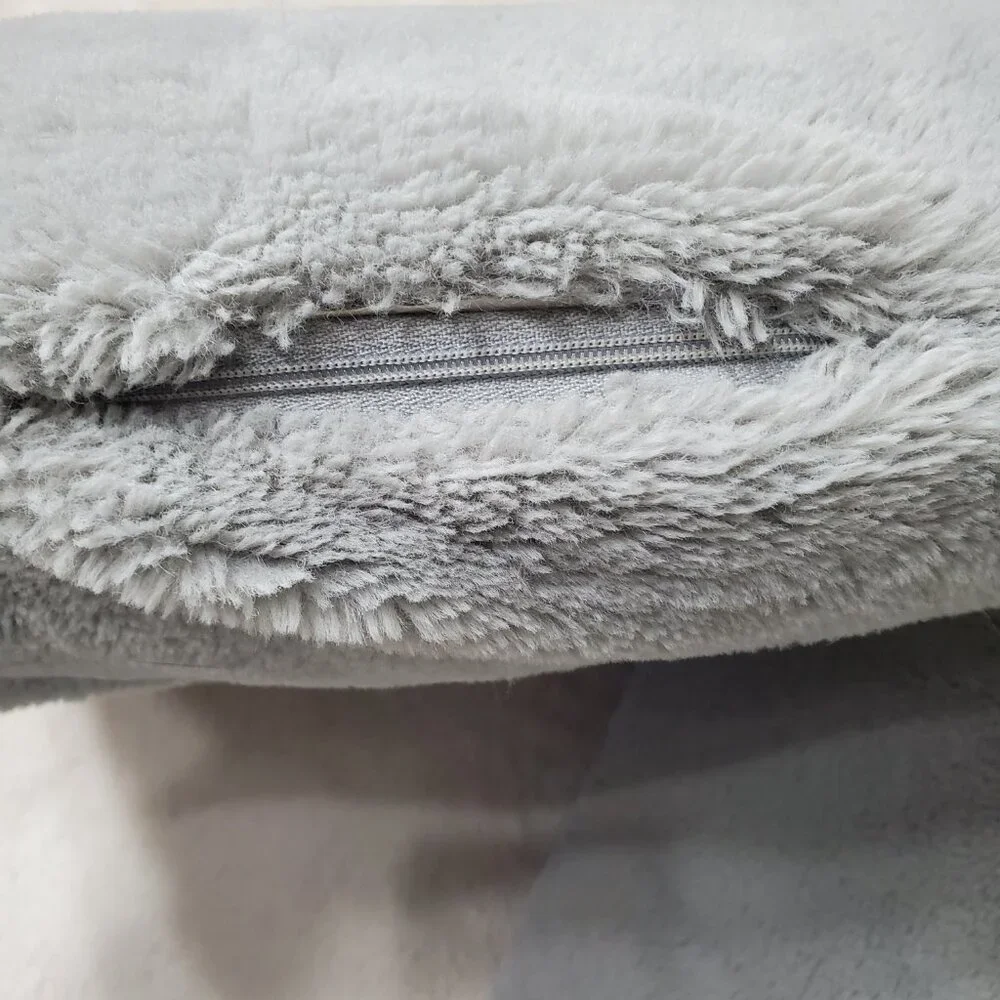 Soft Light Grey Pillows Set of 2